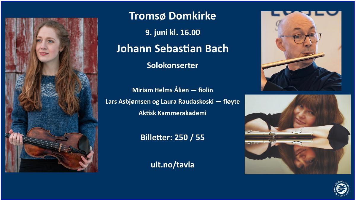 Bach solokonserter 090625.jpg Plakat for konsert med solokonserter av Bach